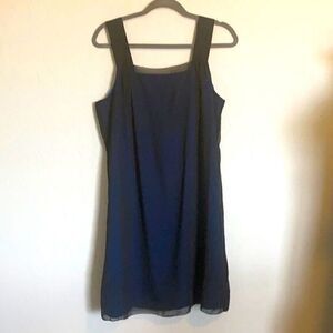 Black and blue dress 